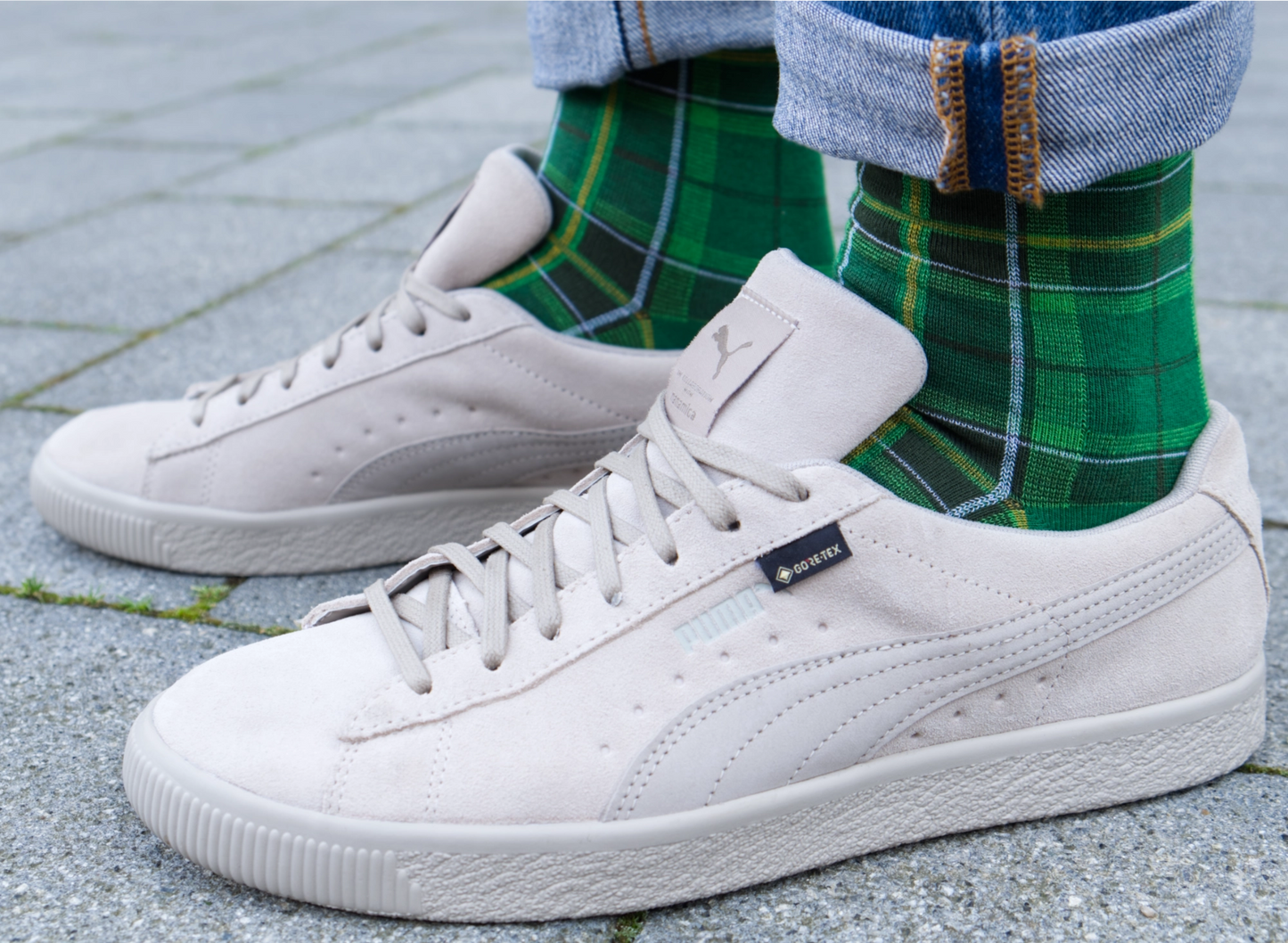 Irish Green Tartan Socks