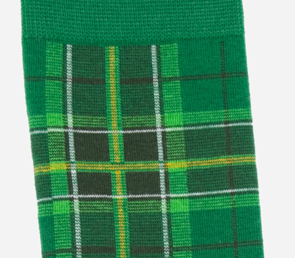 Irish Green Tartan Socks